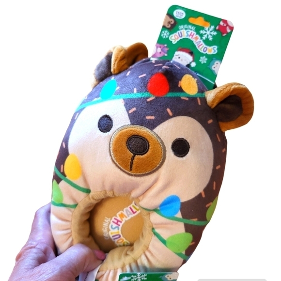 NWT Squishmallows Slippers 11/12 Christmas Hans Hedgehog kids - Picture 11 of 14